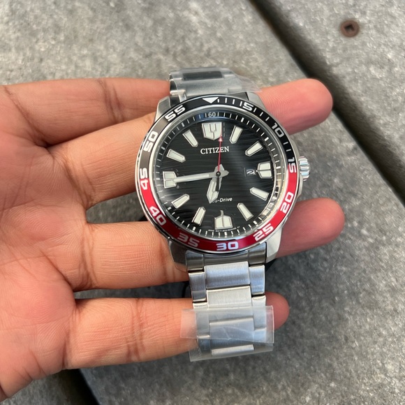Citizen pepsi dial Men's Eco-Drive Stainless Steel Bracelet Watch - Picture 10 of 10
